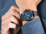 Buy Shop Maserati Epoca Black Edition Blue Dial Black Mesh Bracelet Watch For Men - R8873618008 USA Online