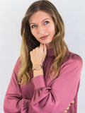 Buy Shop Fossil Jesse Crystal Rose Gold Dial Rose Gold Steel Strap Watch for Women - ES3020 USA Online