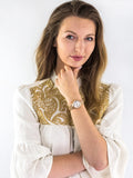 Buy Shop Fossil Virginia White Dial Rose Gold Steel Strap Watch for Women - ES3284 USA Online