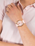 Buy Shop Guess Sparkling Diamonds Pink Dial Pink Rubber Strap Watch for Women - W0032L9 USA Online