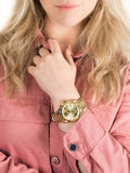 Buy Shop Michael Kors Bradshaw Gold Dial Gold Steel Strap Watch for Women - MK5605 USA Online