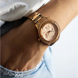 Buy Shop Fossil Stella Sport Multifunction Rose Gold Dial Rose Gold Steel Strap Watch for Women - ES5106 USA Online