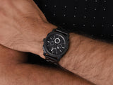 Buy Shop Fossil Machine Chronograph Black Dial Black Steel Strap Watch for Men - FS4552 USA Online