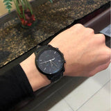 Buy Shop Fossil Neutra Chronograph Black Dial Black Leather Strap Watch for Men - FS5503 USA Online