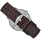 Buy Shop Fossil Neutra Minimalist Moonphase Silver Dial Brown Leather Strap Watch for Men - FS5905 USA Online