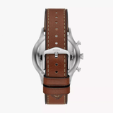 Buy Shop Fossil Retro Pilot Chronograph Silver Dial Brown Leather Strap Watch for Men - FS5809 USA Online