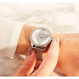 Buy Shop Guess Tri Glitz Quartz Silver Dial Silver Mesh Bracelet Watch For Women - W1142L1 USA Online