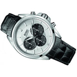Buy Shop Hugo Boss Casual Chronograph Silver Dial Black Leather Strap Watch For Men - HB1512880 USA Online