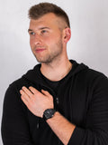 Buy Shop Fossil Neutra Chronograph Black Dial Black Steel Strap Watch for Men - FS5474 USA Online
