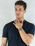 Buy Shop Fossil Neutra Automatic Luggage Skeleton Blue Dial Brown Leather Strap Watch for Men - ME3160 USA Online