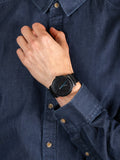Buy Shop Fossil The Minimalist Black Dial Black Steel Strap Watch for Men - FS5308 USA Online