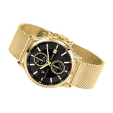 Buy Shop Maserati Epoca 42mm Black Dial Gold Mesh Bracelet Watch For Men - R8873618007 USA Online