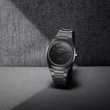 Buy Shop D1 Milano Ultra Thin Black Dial Gray Steel Strap Watch for Men - D1-UTBJ15 USA Online