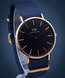 Buy Shop Daniel Wellington Classic Bayswater Black Dial Black NATO Strap Watch For Men - DW00100277 USA Online
