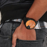 Buy Shop Diesel Mega Chief Chronograph Black Dial Black Steel Strap Watch For Men - DZ4318 USA Online