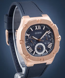 Buy Shop Guess Headline Multifunction Quartz Blue Dial Blue Silicone Strap Watch For Men - GW0571G2 USA Online