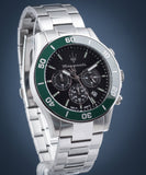 Buy Shop Maserati Competizione Chronograph Black Dial Silver Steel Strap Watch For Men - R8873600008 USA Online