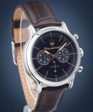 Buy Shop Maserati Epoca Chronograph Blue Dial Brown Leather Strap Watch For Men - R8871618014 USA Online