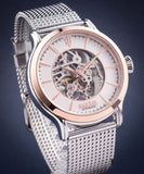Buy Shop Maserati Epoca Automatic White Dial Silver Mesh Bracelet Watch For Men - R8823118001 USA Online