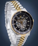 Buy Shop Maserati SFIDA Automatic Skeleton Black Dial Two Tone Steel Strap Watch For Men - R8823140010 USA Online