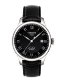 Buy Shop Tissot T Classic Le Locle Automatic Black Dial Black Leather Strap Watch For Men - T41.1.423.53 USA Online