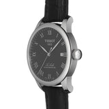 Buy Shop Tissot Le Locle Powermatic 80 Black Dial Black Leather Strap Watch For Men - T006.407.16.053.00 USA Online