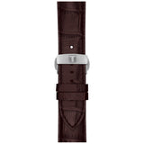 Buy Shop Tissot Luxury Powermatic 80 Silver Dial Brown Leather Strap Watch For Men - T086.407.16.031.00 USA Online
