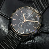 Buy Shop Tissot T Classic PR 100 Chronograph Anthracite Black Dial Black Mesh Bracelet Watch For Men - T101.417.23.061.00 USA Online