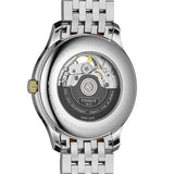 Buy Shop Tissot Tradition Powermatic 80 Open Heart Silver Dial Two Tone Steel Strap Watch For Men - T063.907.22.038.00 USA Online