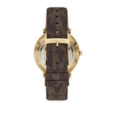 Buy Shop Michael Kors Pyper Quartz Silver Dial Brown Leather Strap Watch For Women - MK2857 USA Online