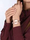 Buy Shop Michael Kors Sofie Quartz Rose Gold Dial Rose Gold Steel Strap Watch For Women - MK3882 USA Online