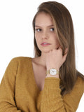 Buy Shop Michael Kors Pyper Quartz Mother of Pearl White Dial Gold Mesh Bracelet Watch For Women - MK4619 USA Online