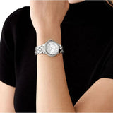 Buy Shop Michael Kors Camille Pave Crystals Silver Dial Silver Steel Strap Watch for Women - MK4804 USA Online