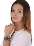 Buy Shop Michael Kors Everest Chronograph Black Dial Grey Steel Strap Watch For Women - MK6974 USA Online