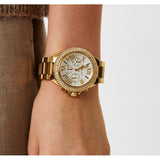 Buy Shop Michael Kors Camille Chronograph White Dial Gold Steel Strap Watch For Women - MK6994 USA Online