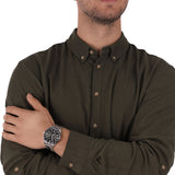Buy Shop Michael Kors Layton Chronograph Green Dial Silver Steel Strap Watch For Men - MK8912 USA Online