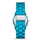 Buy Shop Michael Kors Runway Limited Edition Blue Dial Blue Steel Strap Watch for Women - MK7479LE USA Online