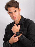 Buy Shop Diesel Mega Chief Chronograph Black Dial Black Mesh Bracelet Watch For Men - DZ4514 USA Online
