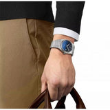 Buy Shop Tissot Powermatic 80 Automatic Gradient Blue Dial Silver Steel Strap Watch for Men - T137.407.11.051.01 USA Online