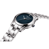Buy Shop Tissot T Wave Donna Blue Dial Silver Steel Strap Watch For Women - T112.210.11.041.00 USA Online