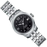 Buy Shop Tissot Le Locle Automatic Lady Black Dial Silver Steel Strap Watch For Women - T41.1.183.56 USA Online