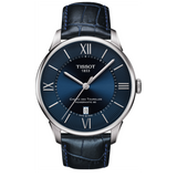 Buy Shop Tissot Chemin Des Tourelles Powermatic 80 Blue Dial Blue Leather Strap Watch for Men - T099.407.16.048.00 USA Online