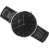 Buy Shop Daniel Wellington Classic Reading Black Dial Black Leather Strap Watch For Women - DW00100147 USA Online