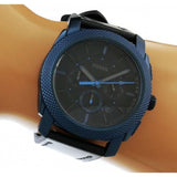 Buy Shop Fossil Machine Chronograph Black Dial Black Leather Strap Watch for Men - FS5361 USA Online