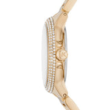 Buy Shop Michael Kors Mini Camille Chronograph White Dial Rose Gold Steel Strap Watch For Women - MK6844 USA Online