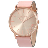 Buy Shop Coach Delancey Gold Dial Pink Leather Strap Watch for Women - 14503332 USA Online