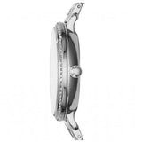 Buy Shop Fossil Jacqueline Multi-Function Mother of Pearl Dial Silver Steel Strap Watch for Women - ES3755 USA Online