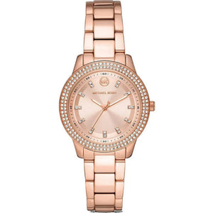 Buy Shop Michael Kors Tibby Pave Rose Gold Dial Rose Gold Steel Strap Watch for Women - MK1058 USA Online