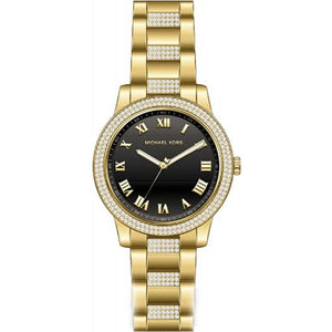 Buy Shop Michael Kors Tibby Multifunction Analog Black Dial Gold Steel Strap Watch for Women - MK4684 USA Online
