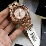Buy Shop Marc Jacobs Henry Rose Gold Dial Rose Gold Steel Strap Watch for Women - MBM3207 USA Online